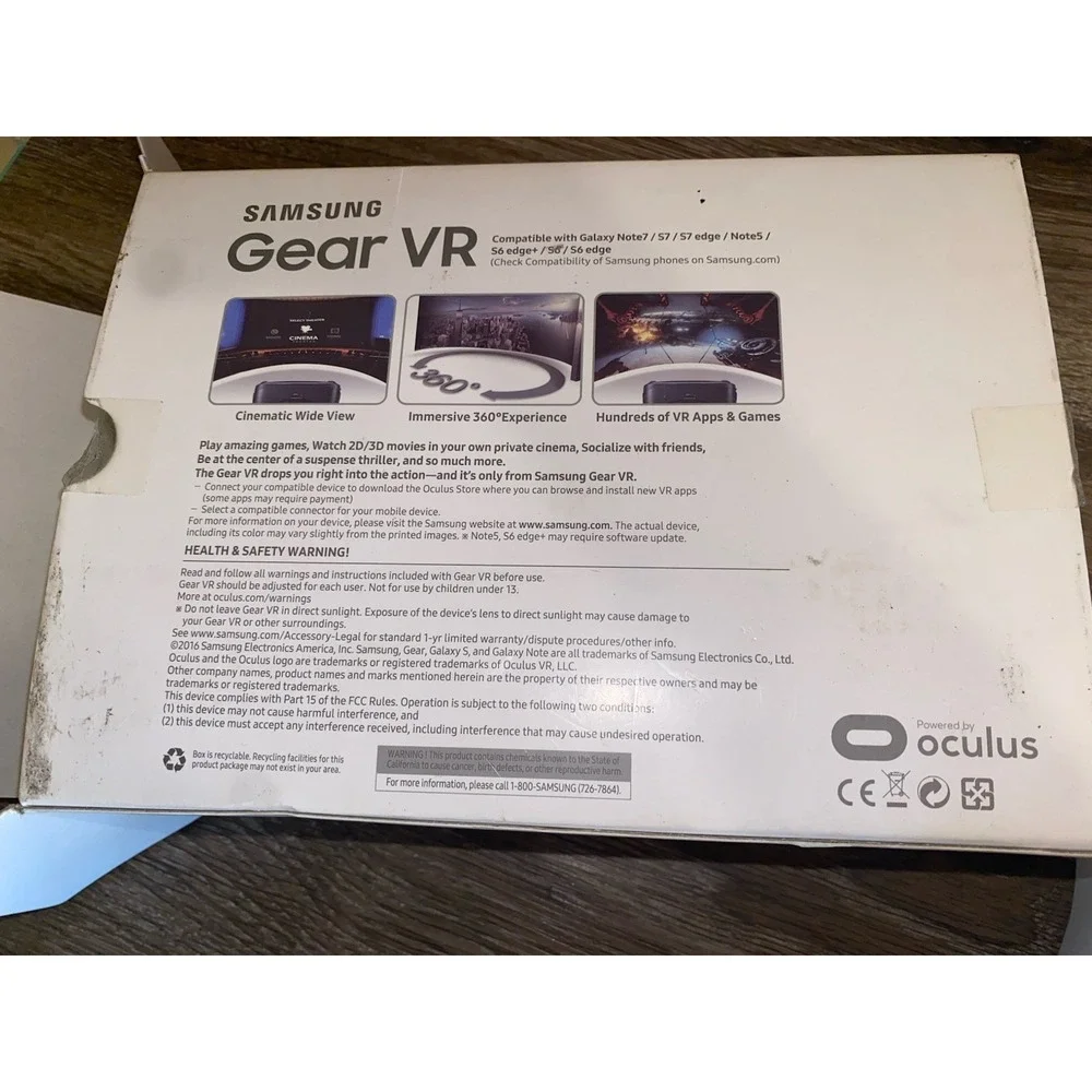 Samsung Gear VR Oculus Virtual Reality Headset
